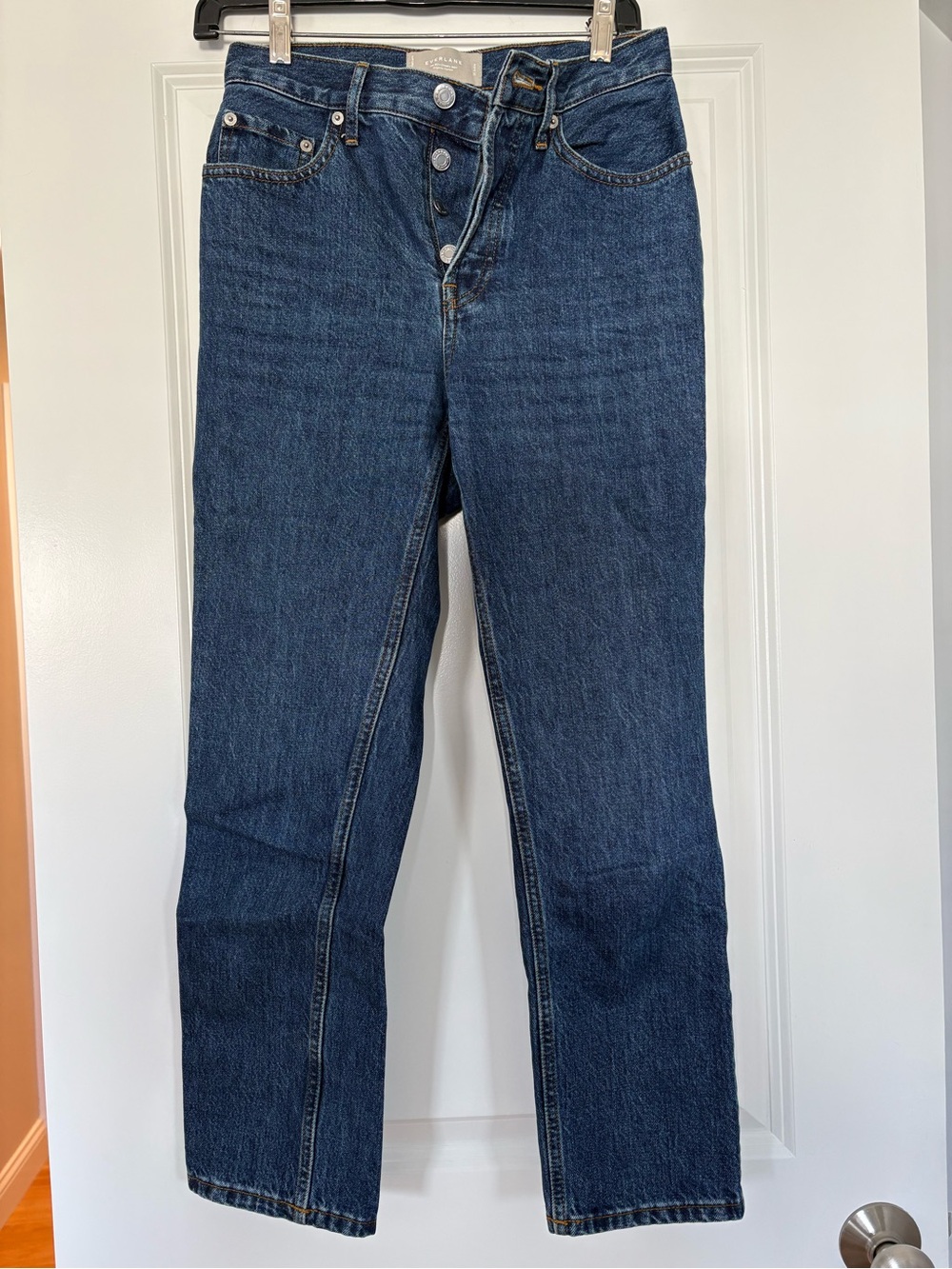 Everlane High-Rise Straight Leg Jeans